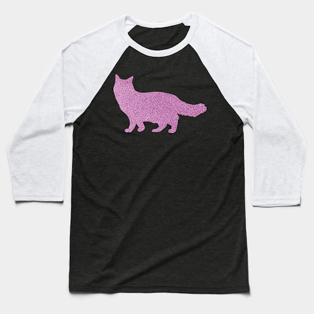 ragdoll cat pink Baseball T-Shirt by T-shirt verkaufen